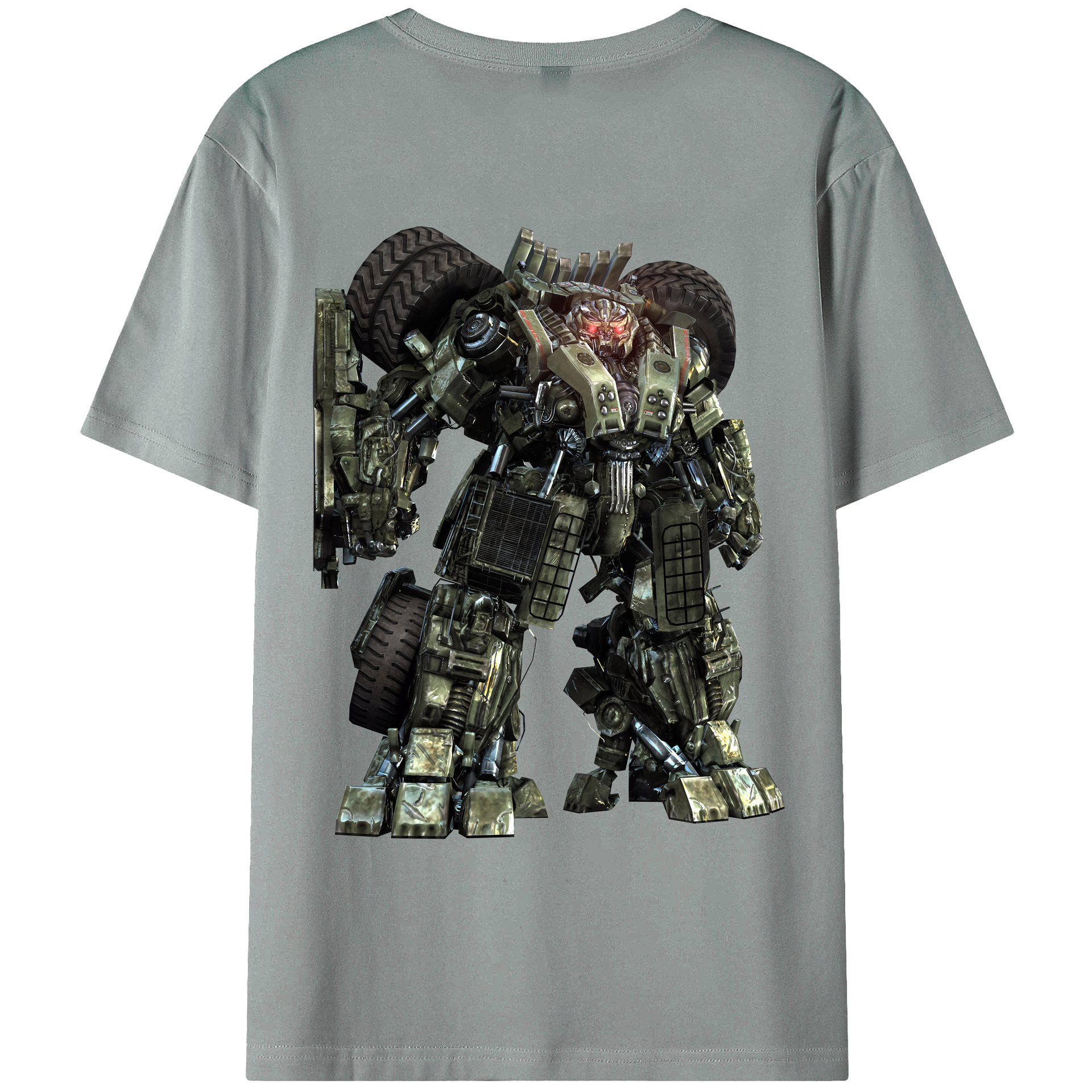 （画像用） Transformers トランスフォーマー 綿100％ メンズ半袖Tシャツ（バックプリント） 通気性